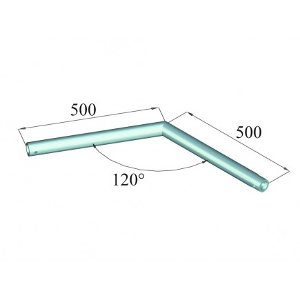 ALUTRUSS DECOLOCK DQ1-SC22 2-Way Corner 120 bk